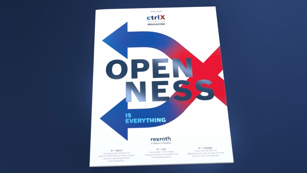 „Openness is eveything“­– das Motto des ctrlX AUTOMATION Magazins 2023/2024