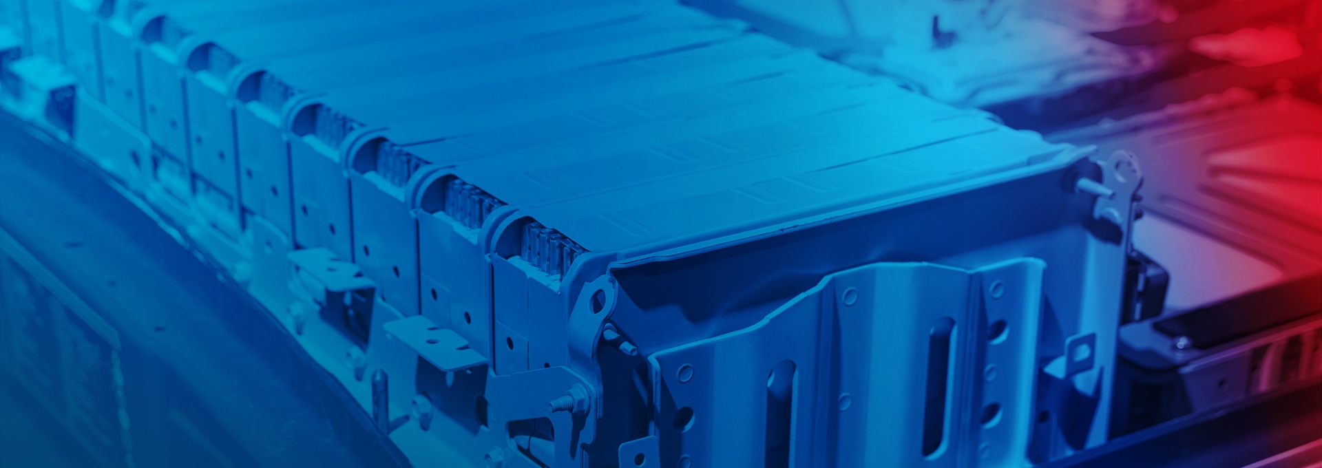 Battery cell block of an electric vehicle.