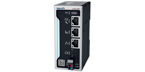 Bild der Industriesteuerung ctrlX CORE in der kompakten Ausprägung X2 oder X3 (COREX-C-Xc)