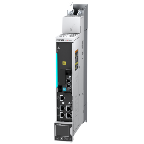 Zdjęcie serwonapędu ctrlX DRIVE (XCS) z opcją bezpieczeństwa Safe Torque Off lub SafeMotion