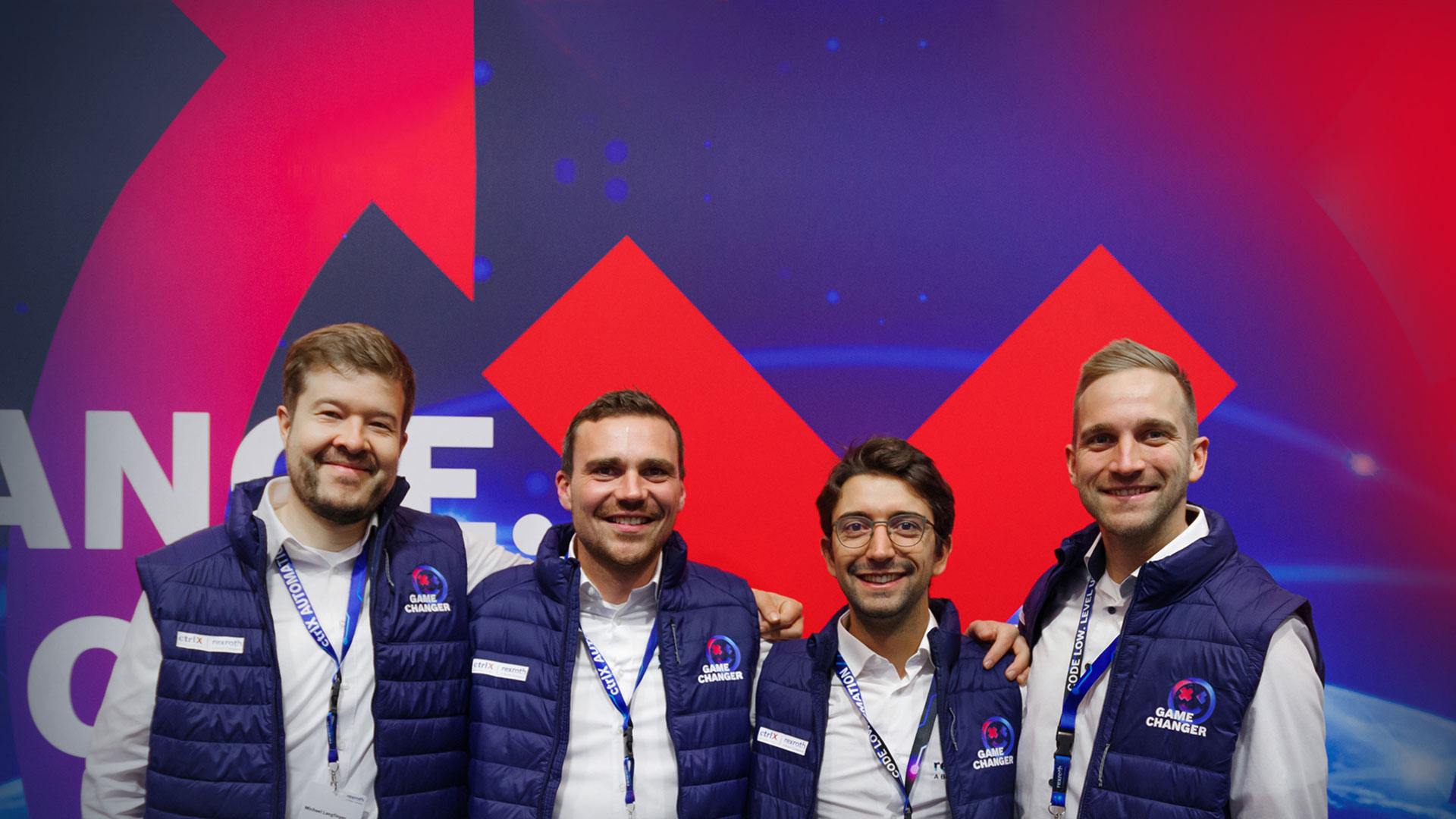 Team picture of the ctrlX developR from Bosch Rexroth