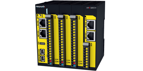 Picture of the safety control ctrlX SAFETY in the SAFEX-C-15 version for control cabinet installation